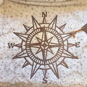 Stone Brown Metal 🧭 Compass